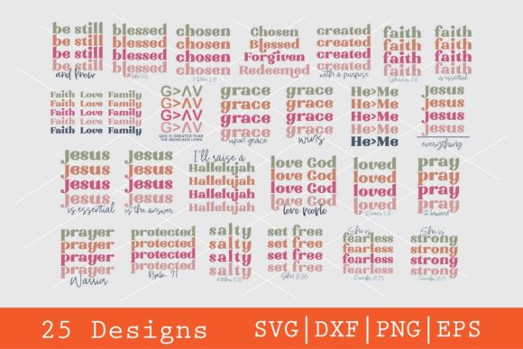 25 Retro Christian Design Bundle Review