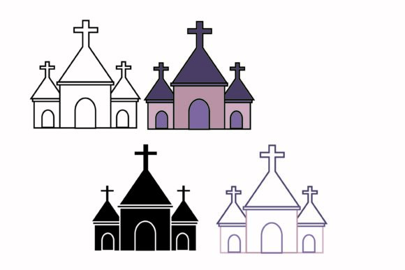 Christian Church Vector Icon-2: Faith-Focused Editorial Icons