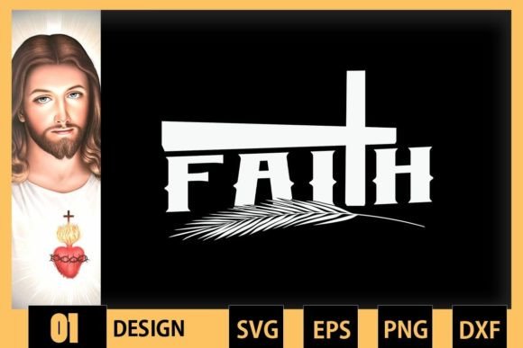 Christian Faith and Cross Jesus Believer for Crafts