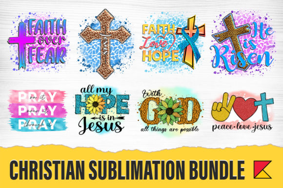 Christian Sublimation Bundle for Print Templates