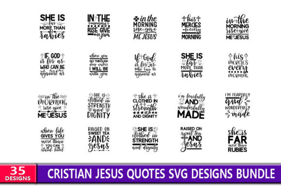 Cristian Jesus Quotes Designs Bundle for Crafts