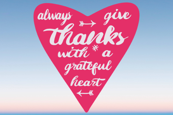 Grateful Thankful Heart Christian Svg for Crafts