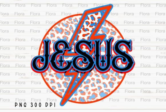 Jesus Leopard Lightning Bolt Sublimation Illustrations Review