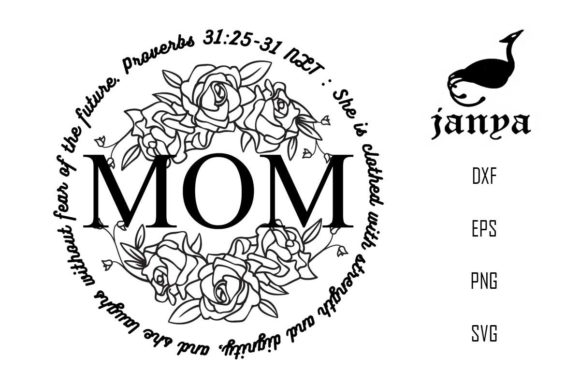 Proverbs 31 Christian Mom SVG for Crafts